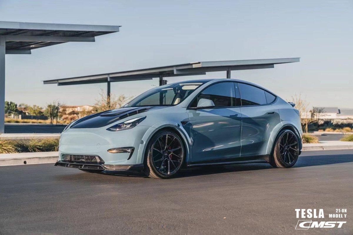 New Release! CMST Tuning Carbon Fiber Widebody Wheel Arches for Tesla Model Y