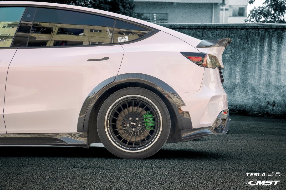 New Release! CMST Tuning Carbon Fiber Widebody Wheel Arches for Tesla Model Y