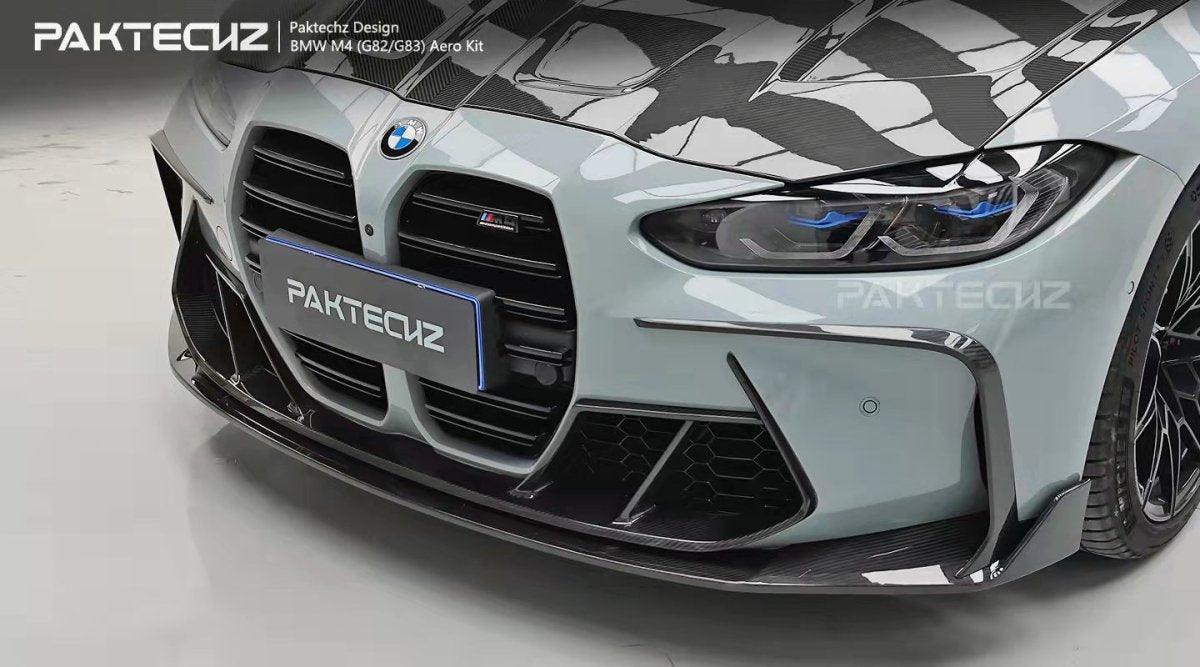 Paktechz Carbon Fiber Front Vent Overlay Trim For BMW M3 G80 M4 G82 G83 2021-ON