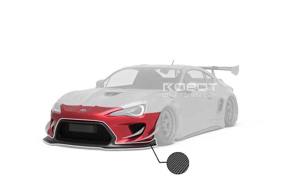 ROBOT CRAFTSMAN Carbon Fiber Front Bumper & Lip For Toyota 86 Subaru BRZ Scion FR-S