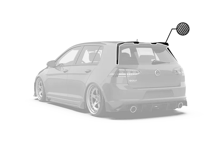 ROBOT CRAFTSMAN Rear Roof Spoiler For Volkswagen Golf MK7.5