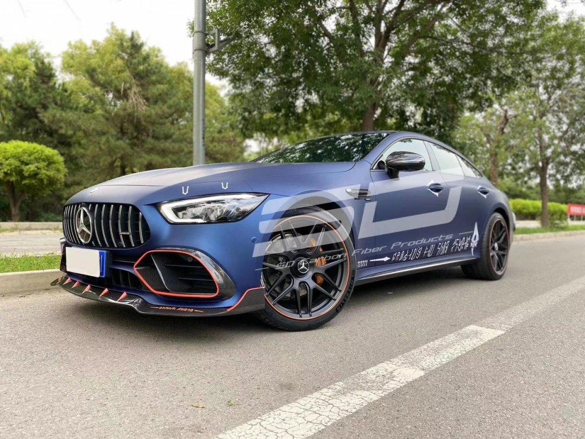 SD Carbon B Style Pre-preg Carbon Fiber Full Body Kit for Mercedes Benz AMG GT50 GT53 4 Door X290 2019-ON