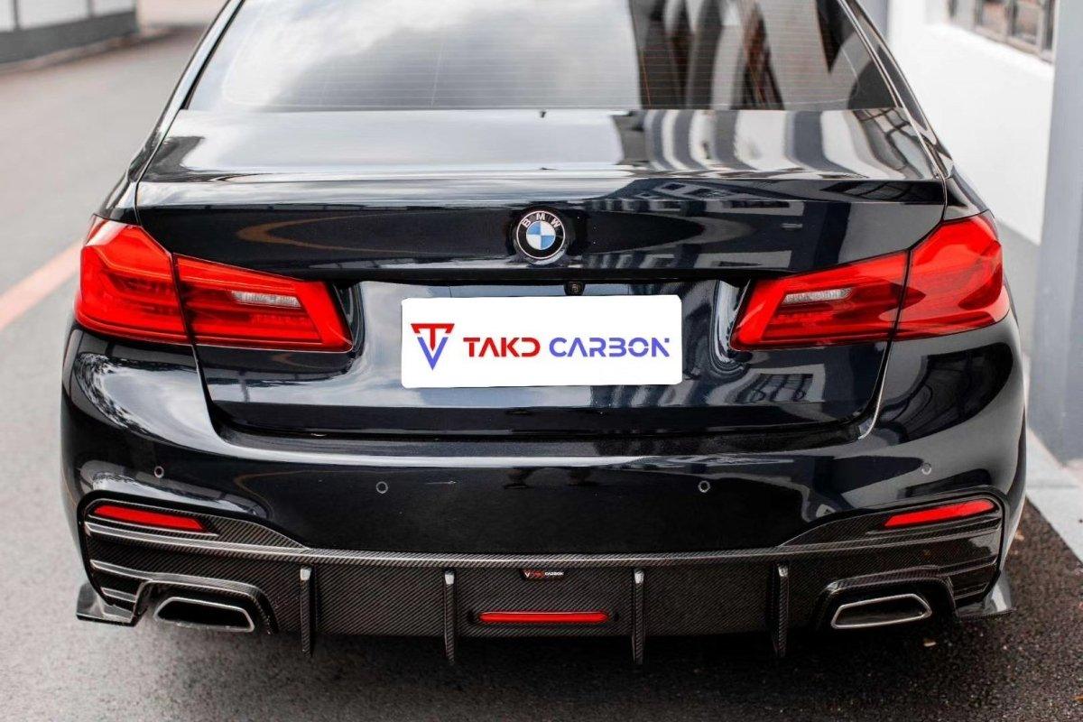 TAKD Carbon Fiber Rear Diffuser & Canards for BMW 5 series M550 540 530 G30 Pre-LCI