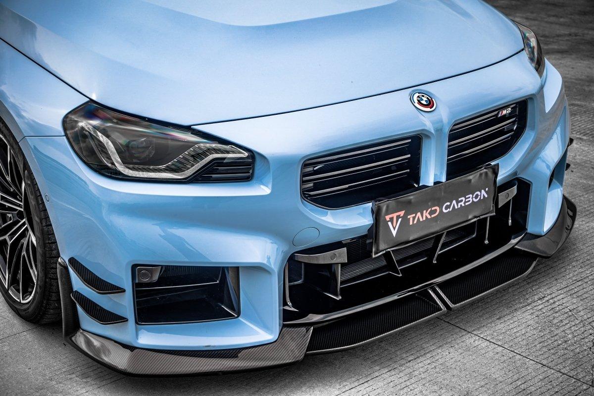 TAKD Carbon Fiber Front Bumper Canards for BMW M2 & M2C G87 2023-ON