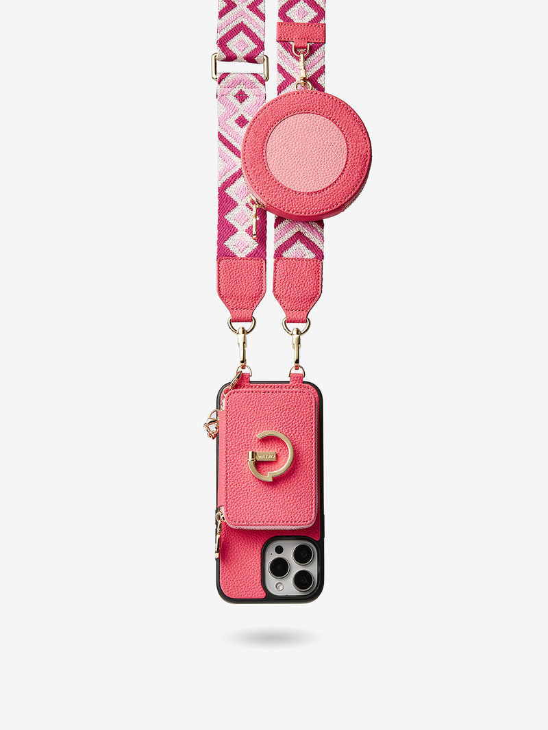 Pink pretty phone cases iphone cross body case
