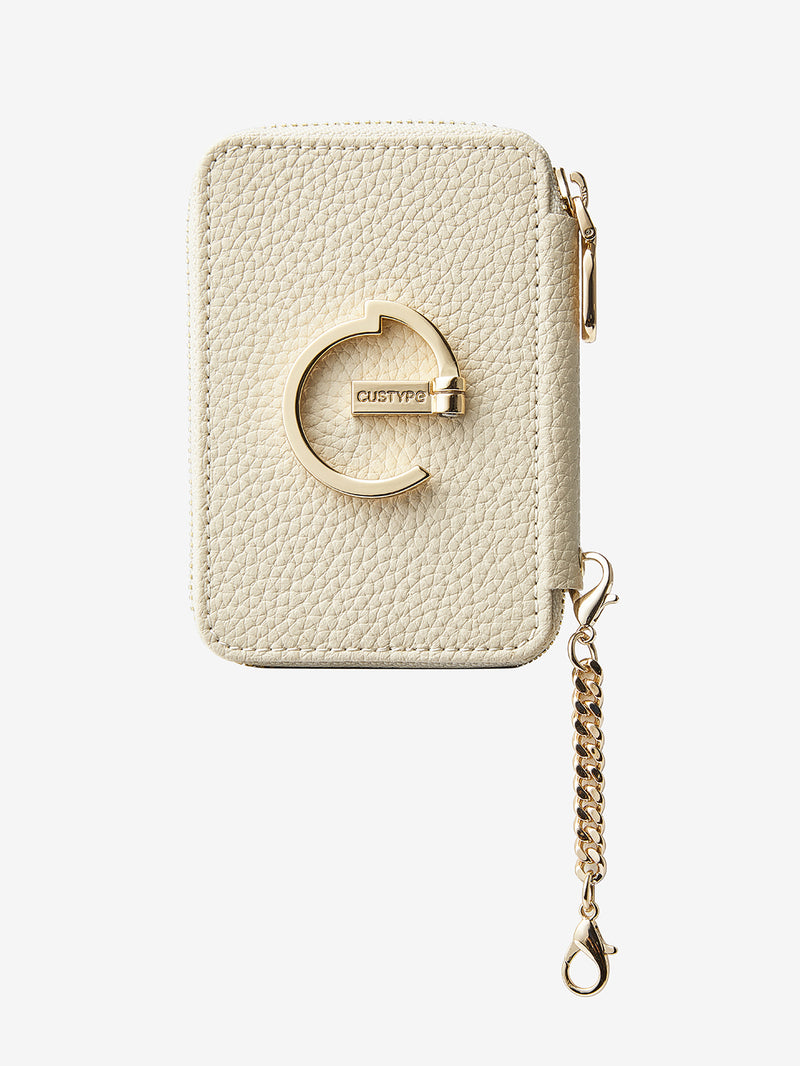 Beige crossbody phone case wallet​
