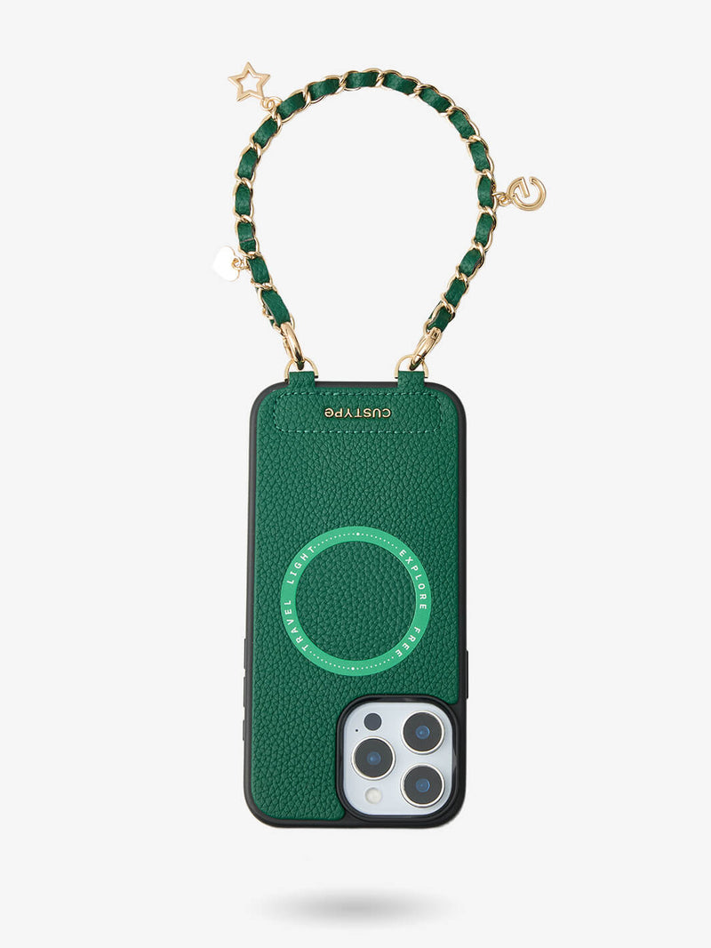 Minimal Style Kit- Magnetic Phone Case with Elegant Wristlet-Mobile Phone Cases-WRISTBAND & PHONE POUCH-Custype
