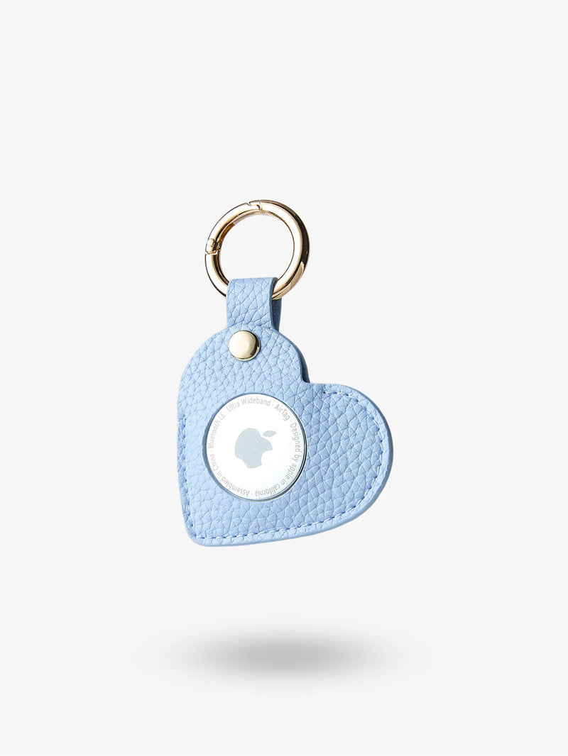 Heart AirTag Case-AirTag Case-Lychee Pattern Leather Mini Zip Pouch-Custype