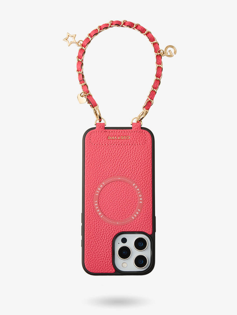 Minimal Style Kit- Magnetic Phone Case with Elegant Wristlet-Mobile Phone Cases-WRISTBAND & PHONE POUCH-Custype