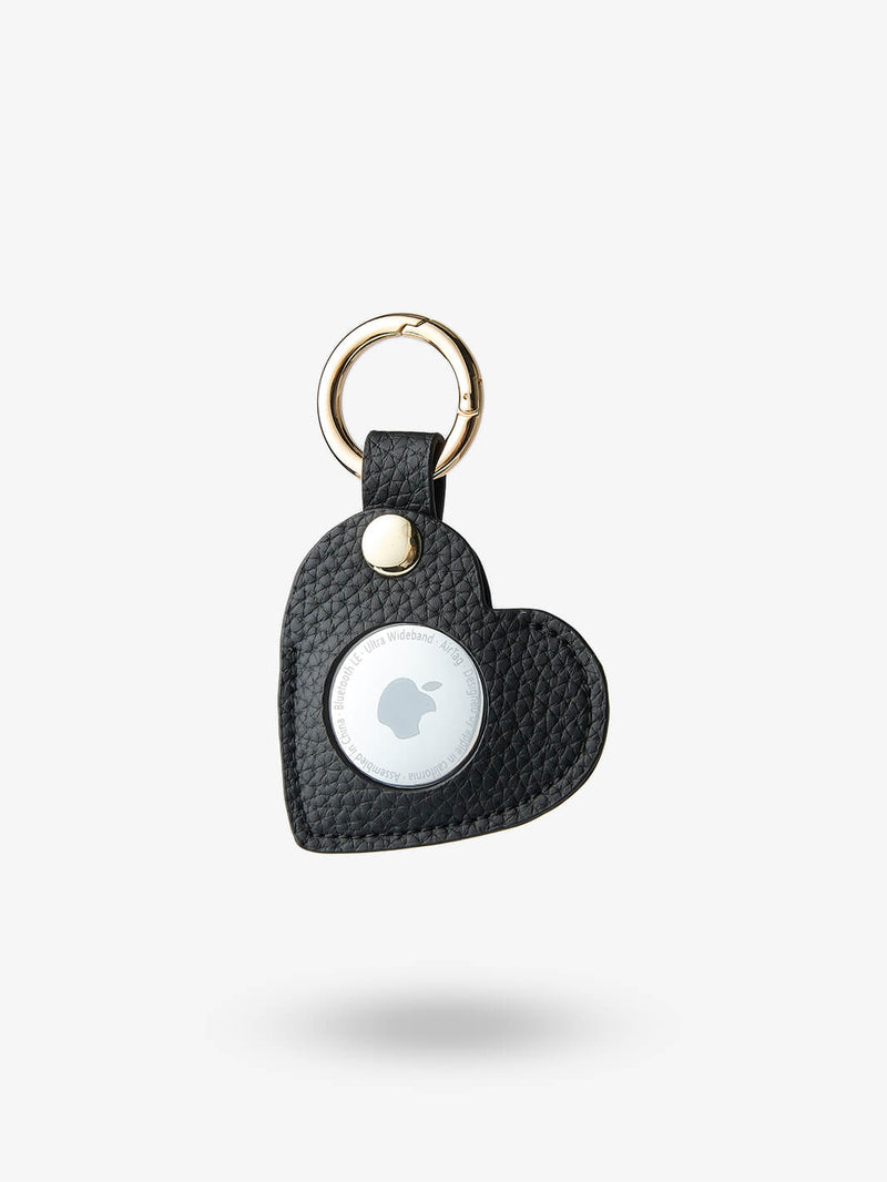 Heart AirTag Case-AirTag Case-Lychee Pattern Leather Mini Zip Pouch-Custype