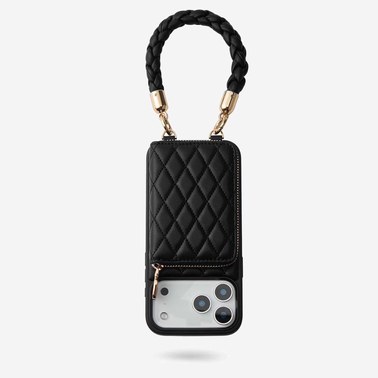 Rope Style Wrist Strap Phone Case in Black – Custype
