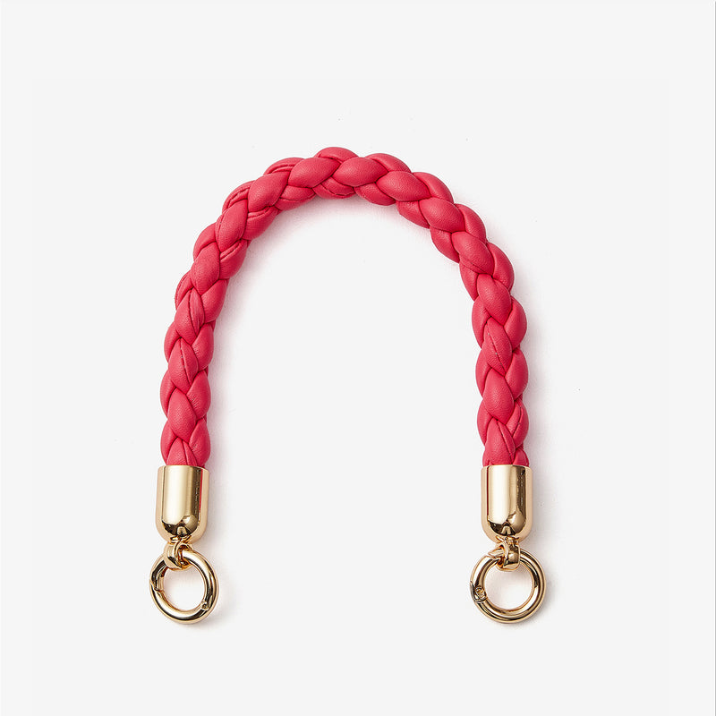 Double Ring Braided Phone Case Wrist Strap-Mobile Phone Accessories-PHONE CASE ACCESSORIES-Peach Pink-Custype