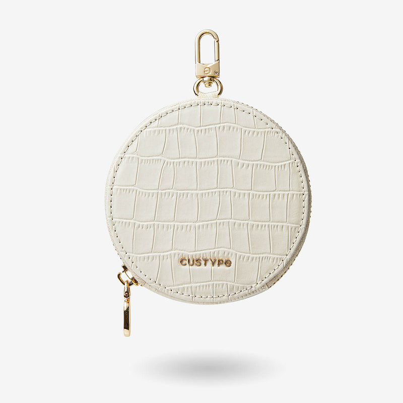 Crocodile Design Set- Classic Round Pouch-Mobile Phone Accessories-AIRPODS & LIPSTICK POUCH-Green-Custype