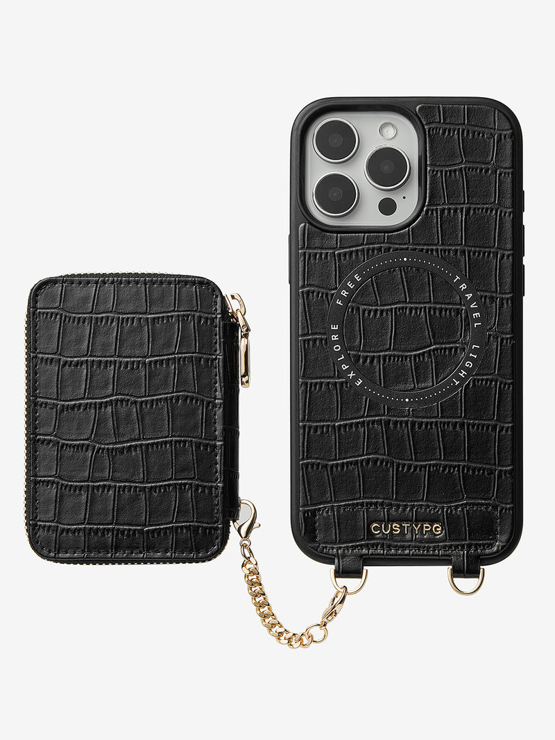Crocodile Craft Set- Detachable Wireless Charging Wallet Phone Case Custype Crocodile Craft Set- Detachable Wireless Charging Wallet Phone Case Custype