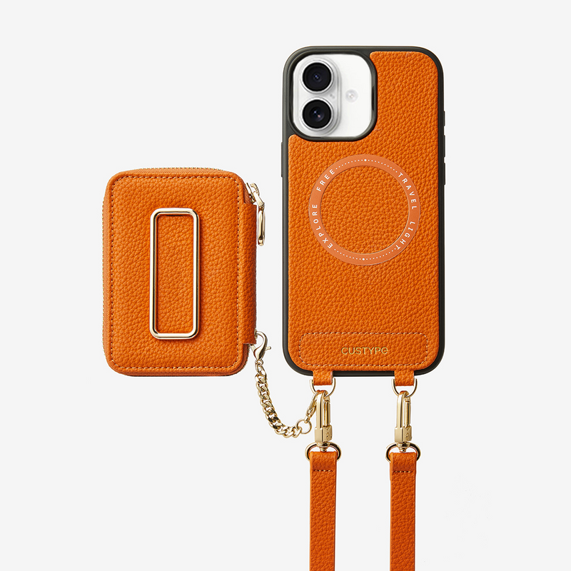 luxury iphone case phone case with wallet on back iPhone 16 Pro Max
