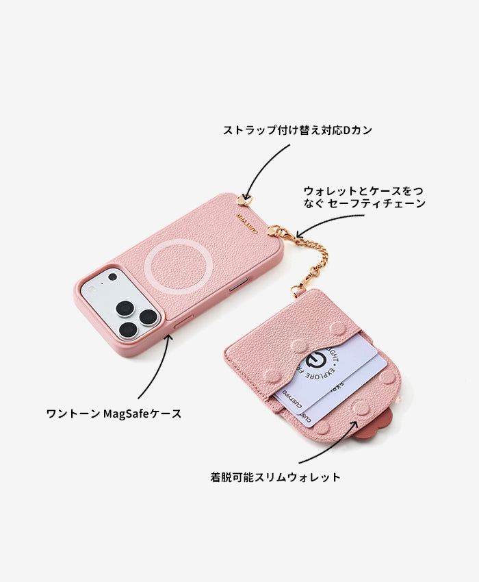スリムウォレット機能付きスマホケース