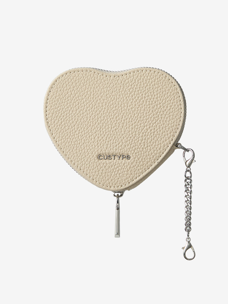 Silver Edge Kit- Detachable Heart Pouch-Mobile Phone Accessories-AIRPODS & LIPSTICK POUCH-Peach Pink-Custype