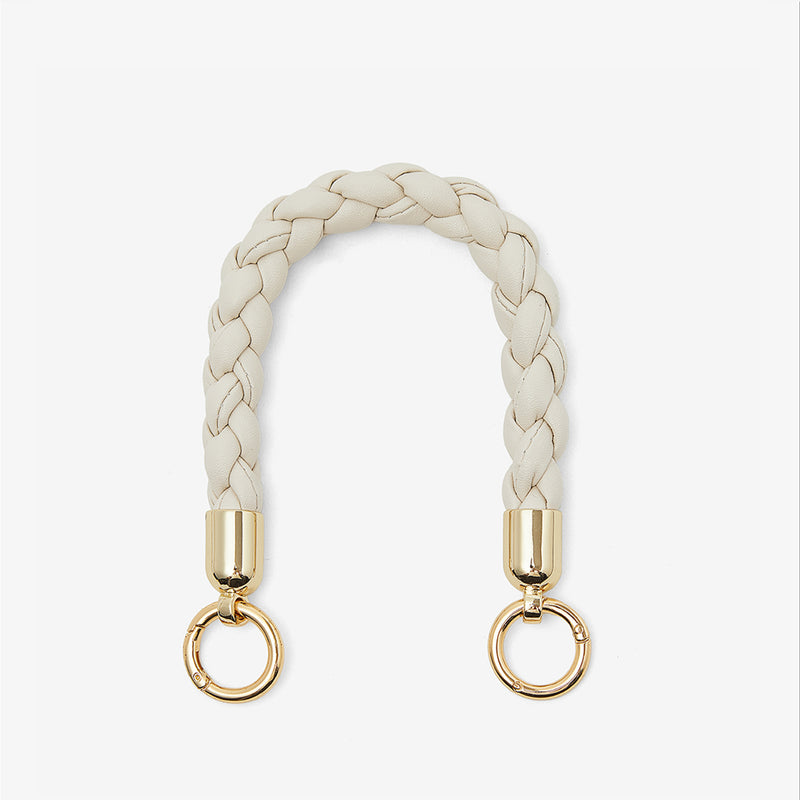 Double Ring Braided Phone Case Wrist Strap-Mobile Phone Accessories-PHONE CASE ACCESSORIES-Beige-Custype