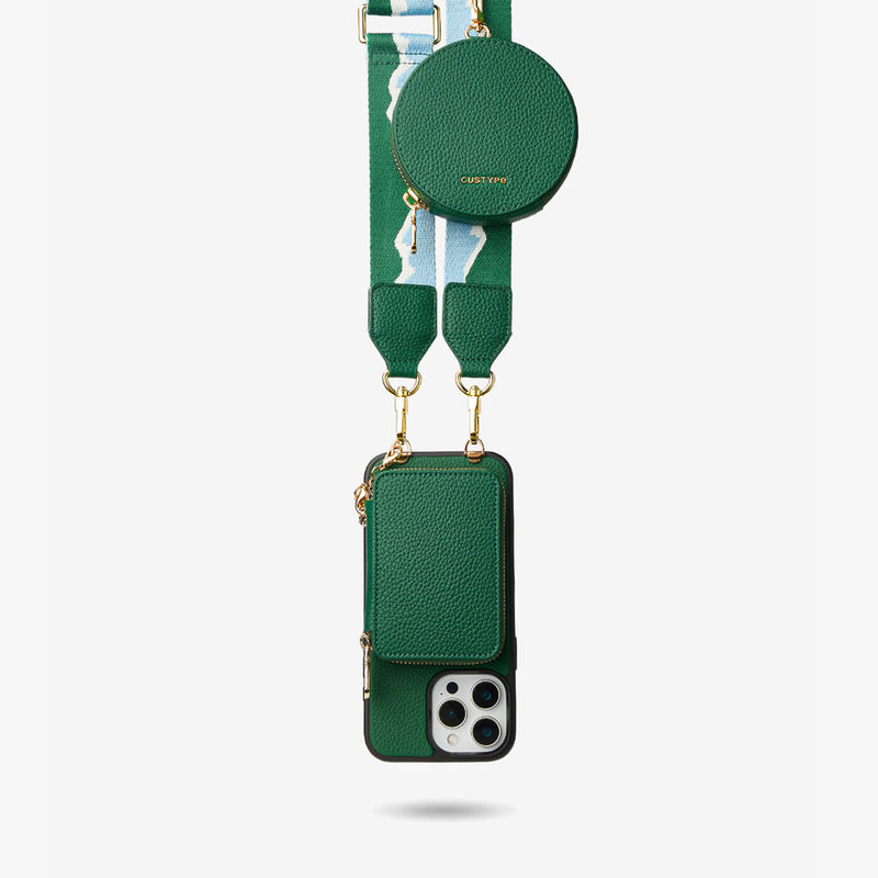 strap iphone case Green

