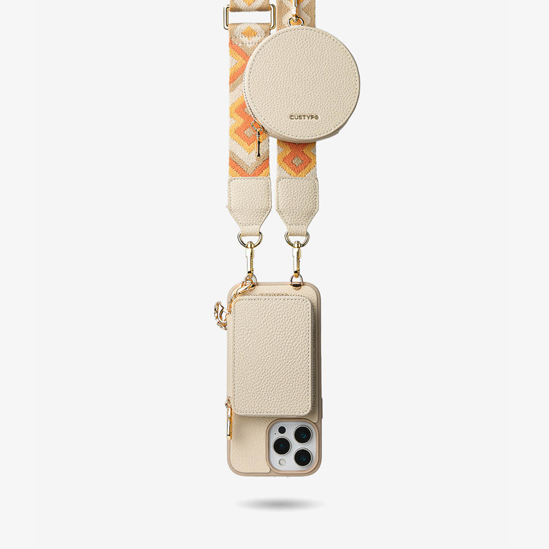 magsafe crossbody phone case Beige

