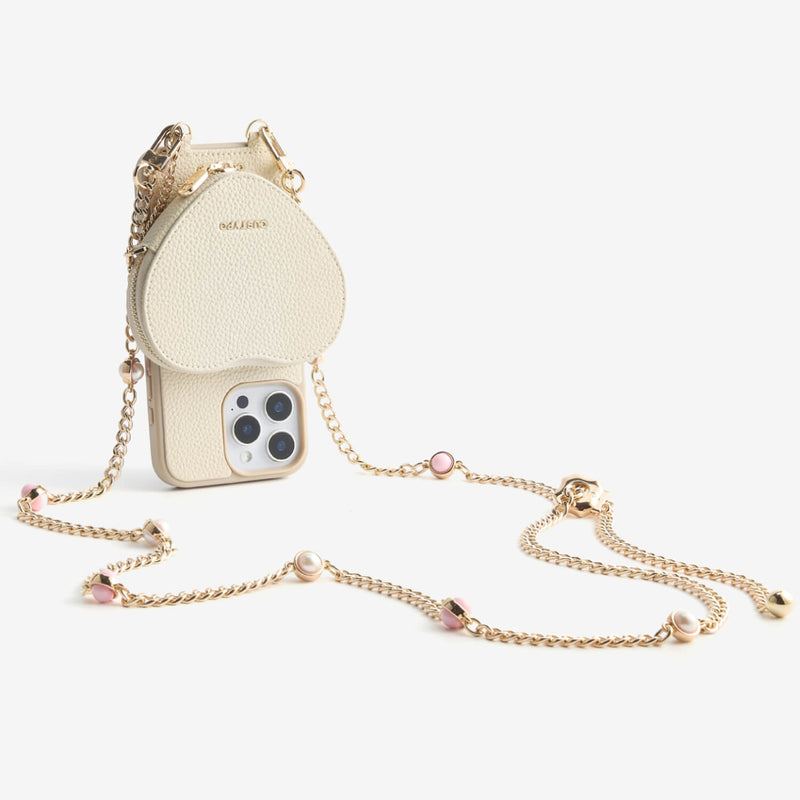 top rated cell phone cases zipper heart pouch iPhone 16 Pro Max
