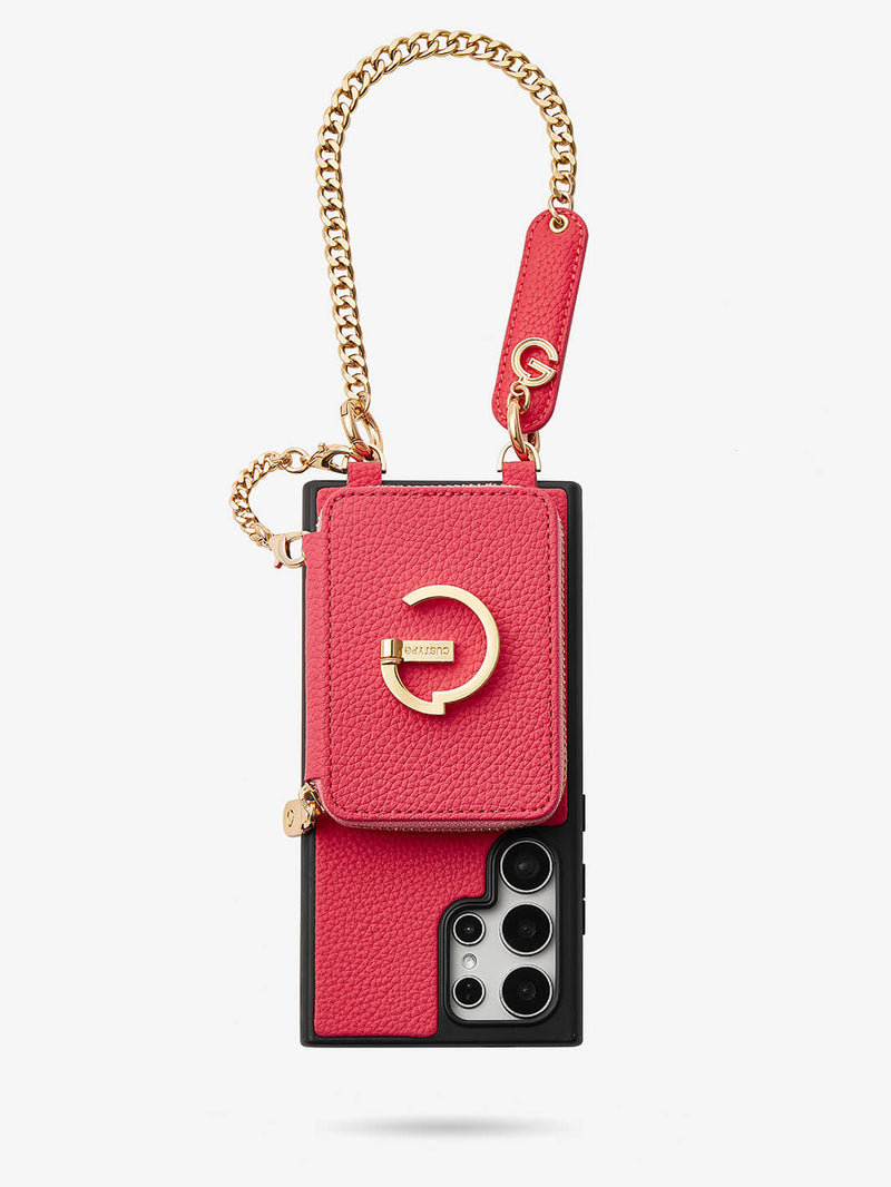 Personalised Style Kit- Samsung Phone Stand Wallet Phone Case for Wireless Charging-Mobile Phone Cases-WRISTBAND & PHONE POUCH-Green-Samsung S25 Ultra-Custype