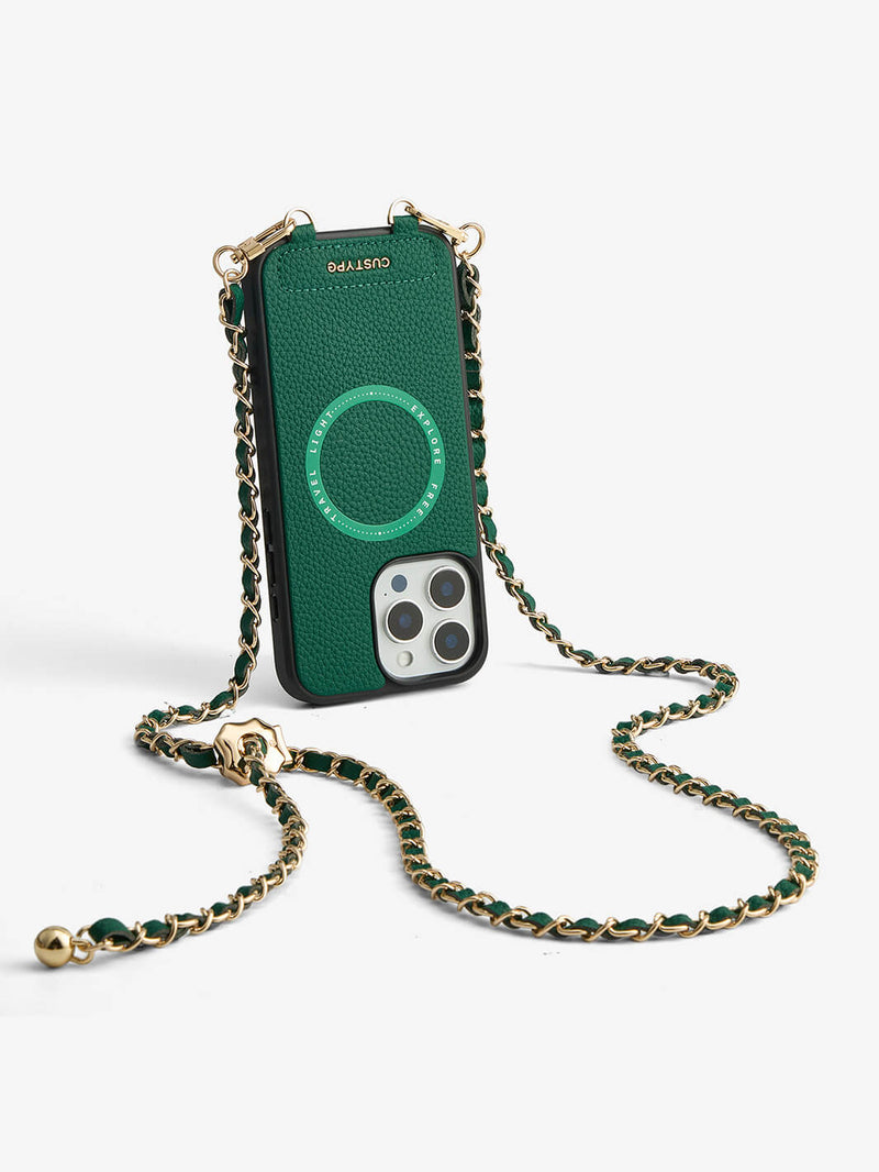 Sleek Design Kit- Phone Case with Magsafe & Elegant Strap-Mobile Phone Cases-DETACHABLE WALLET & WIRELESS CHARGING-Custype