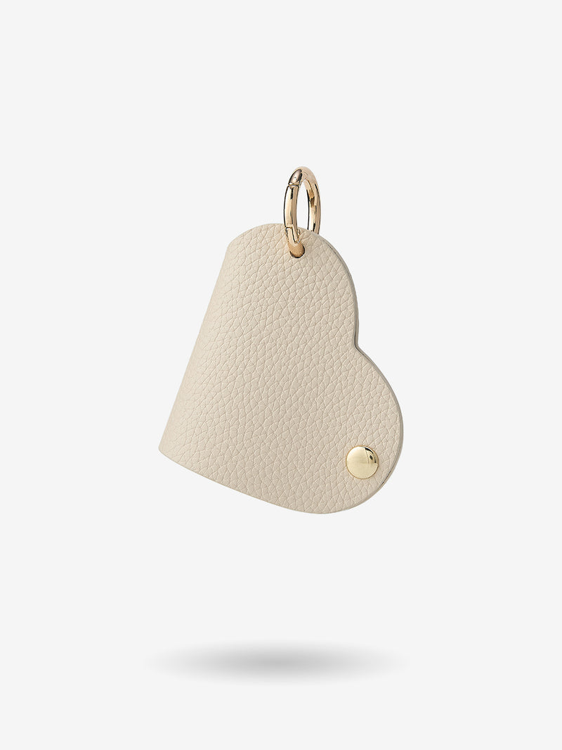 Heart Key Fob Case-Key Fob Case-Lychee Pattern Leather Mini Pouch-Peach Pink-Custype