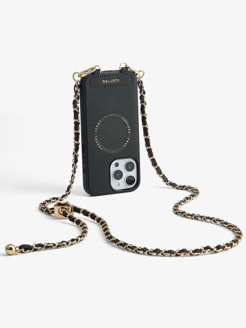 Sleek Design Kit- Phone Case with Magsafe & Elegant Strap-Mobile Phone Cases-DETACHABLE WALLET & WIRELESS CHARGING-Custype