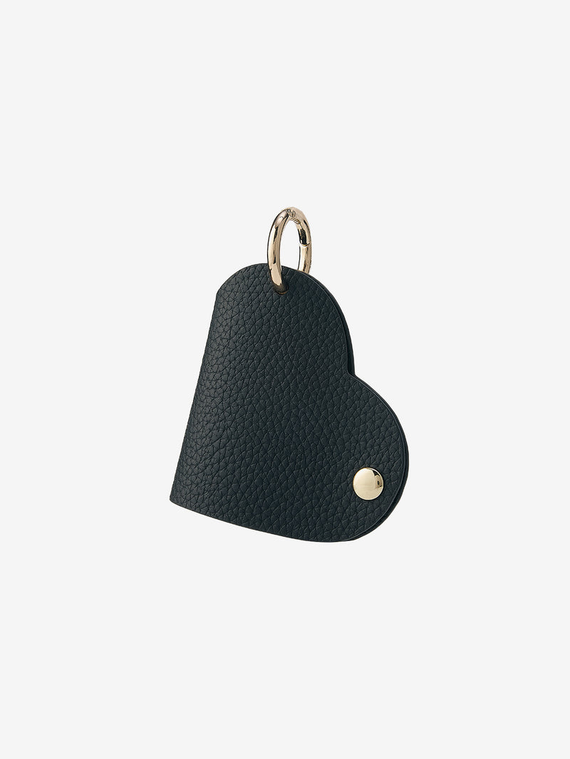 Heart Key Fob Case-Key Fob Case-Lychee Pattern Leather Mini Pouch-Peach Pink-Custype