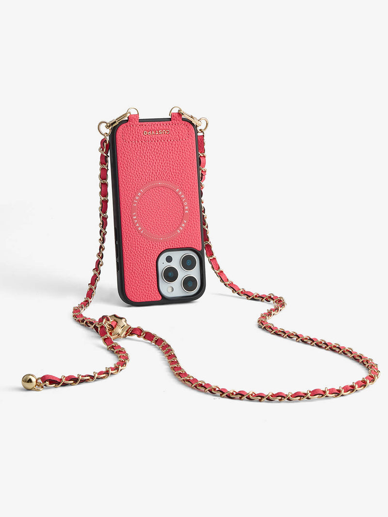 Sleek Design Kit- Phone Case with Magsafe & Elegant Strap-Mobile Phone Cases-DETACHABLE WALLET & WIRELESS CHARGING-Custype