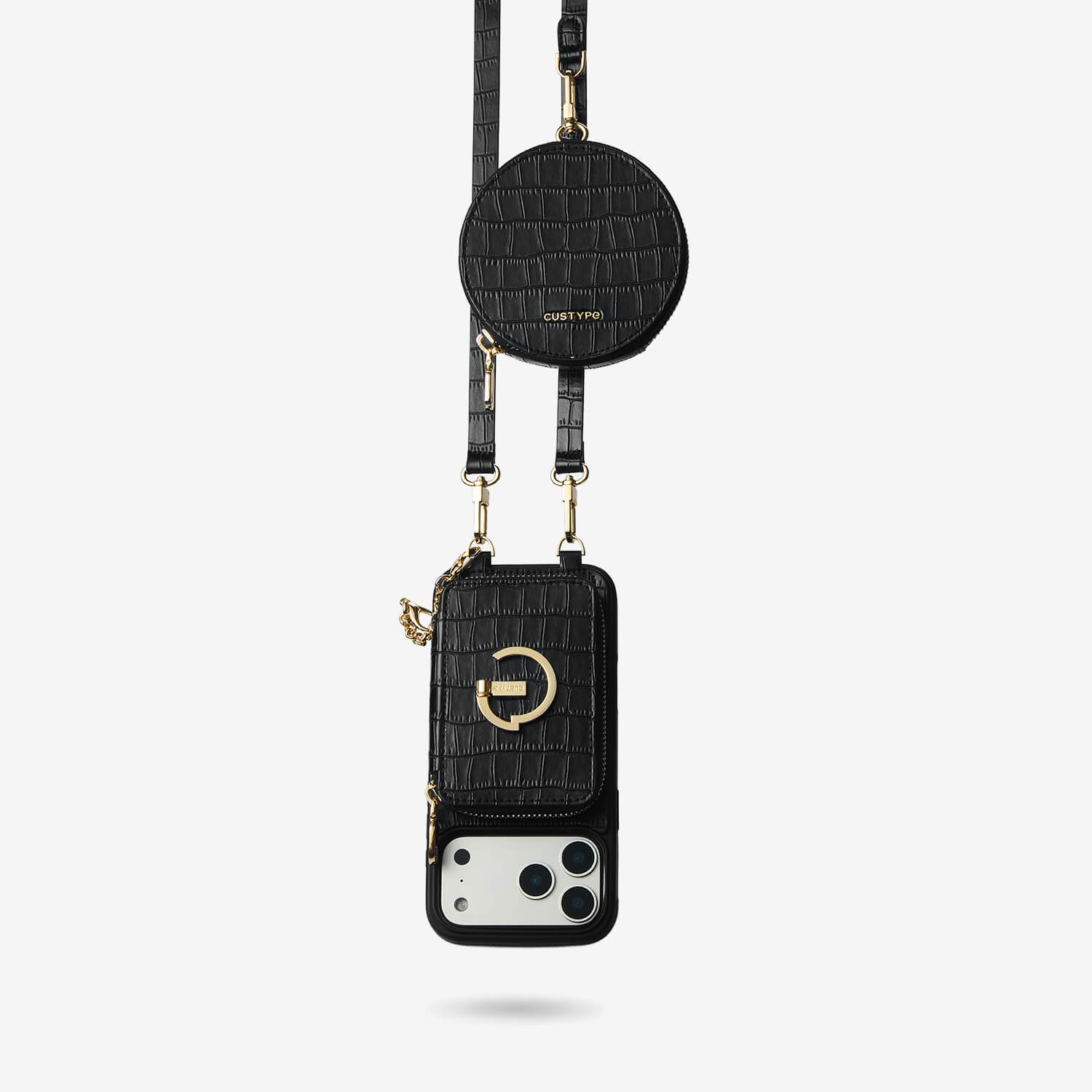 Crocodile Design Set- Detachable Wireless Charging Crossbody E