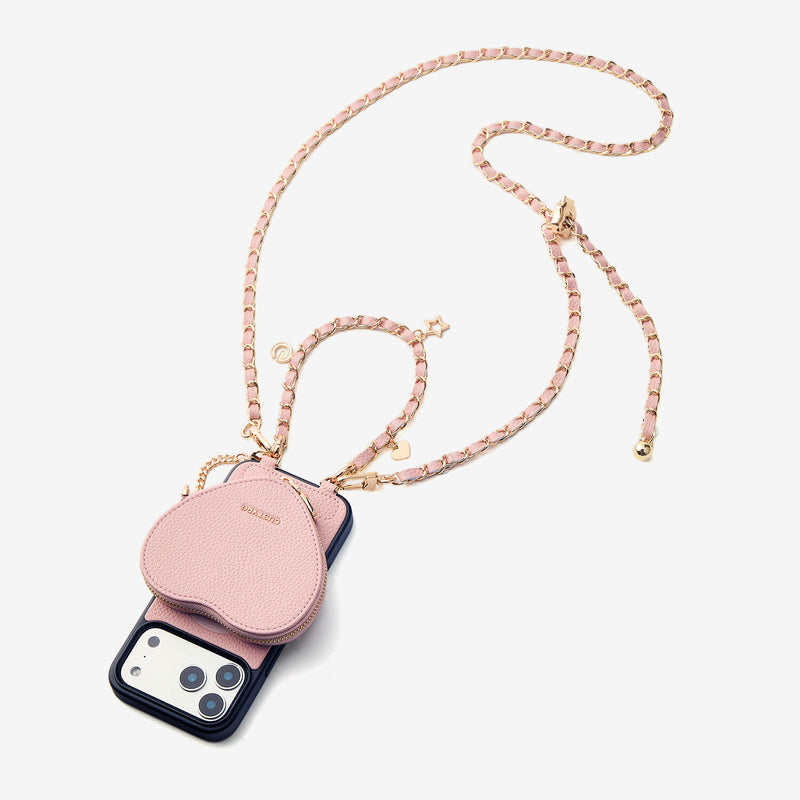 Morandi Grace Kit- Crossbody iPhone Case with Heart Pouch