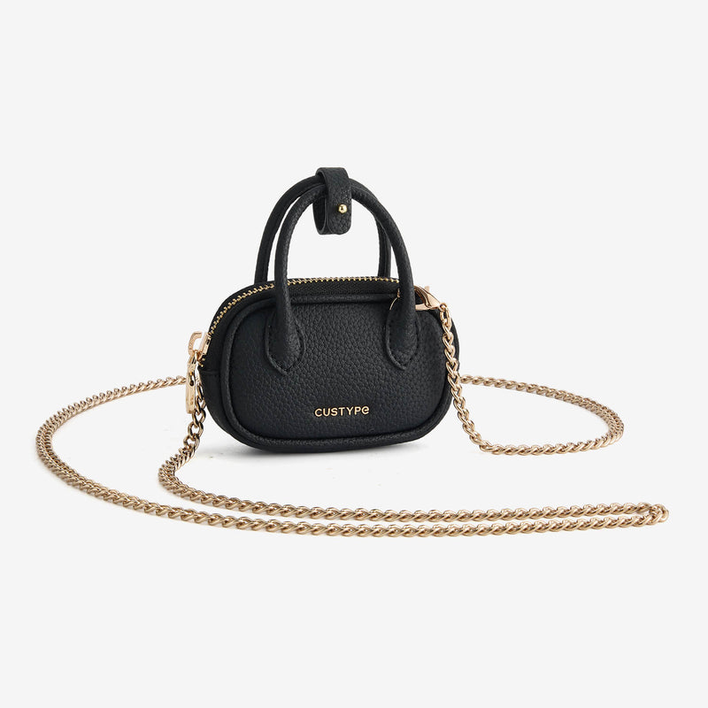 AirPodsポーチ - ライチレザー製ミニジップポーチ（AirPods用）