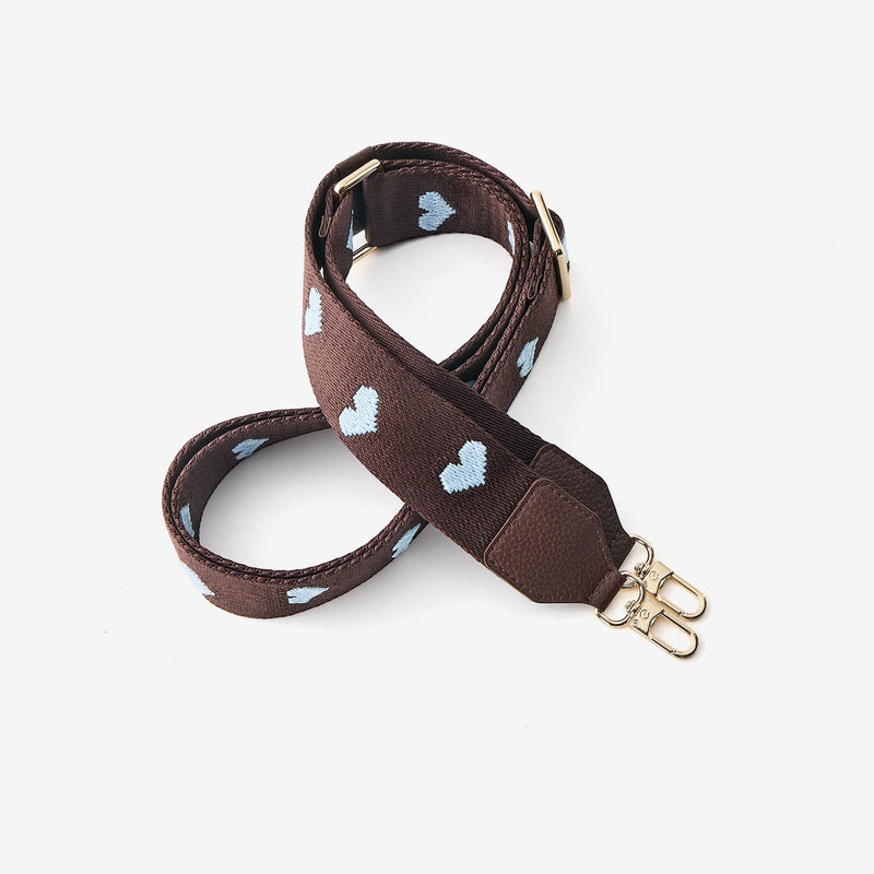 Brown crossbody strap