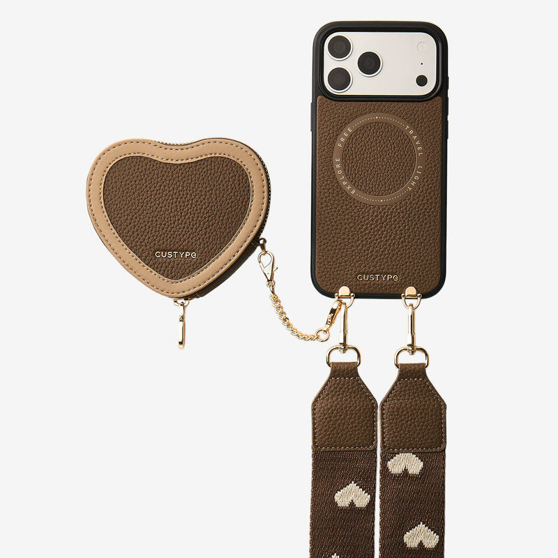Wireless Charging Crossbody Wallet Phone Case Pouch Set- Case Set-Custype