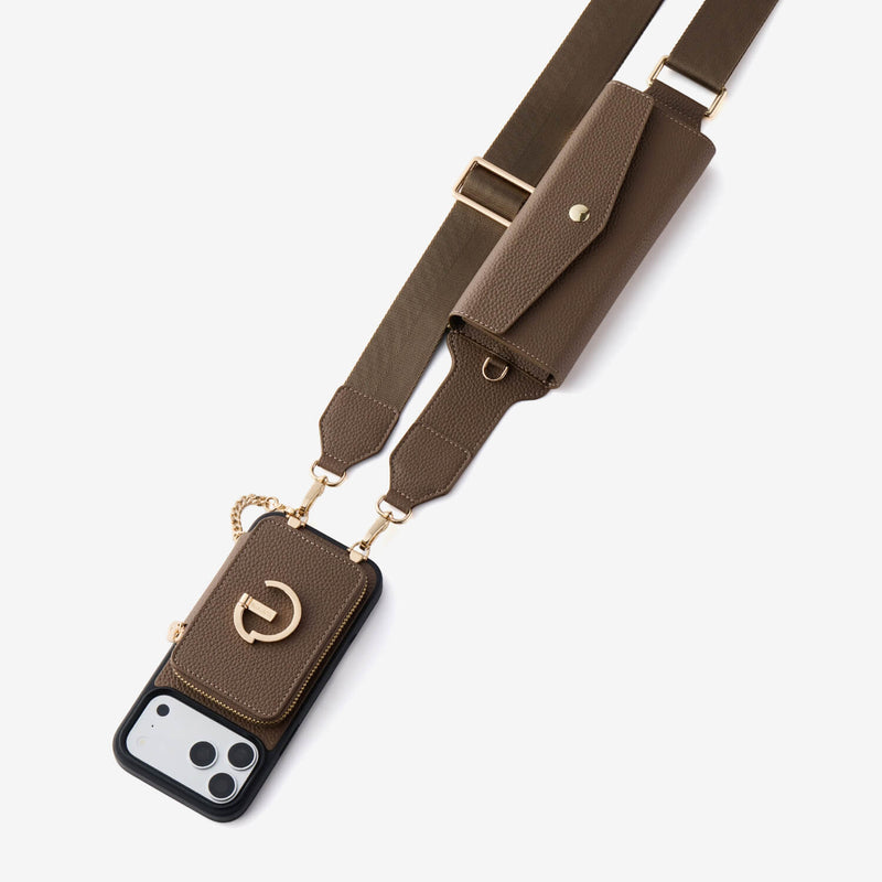Utility Series- Crossbody Phone Case with Zip Wallet & Glasses Pouch