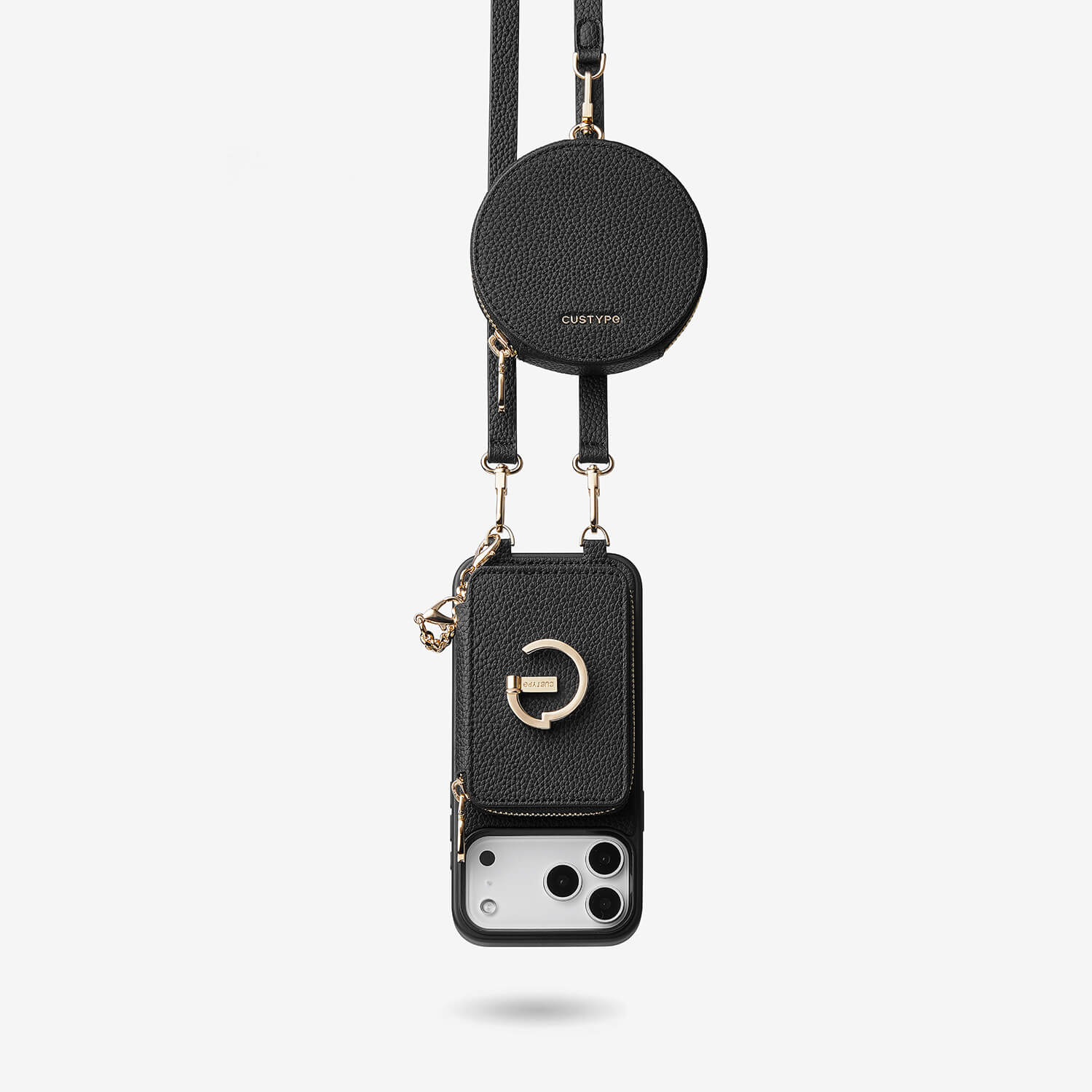 CUSTYPE ウォレット付ワイヤレス充電電話ケース iPhone16pro Custype 取り外し可能なワイヤレス充電 取り外し可能な Magsafe
