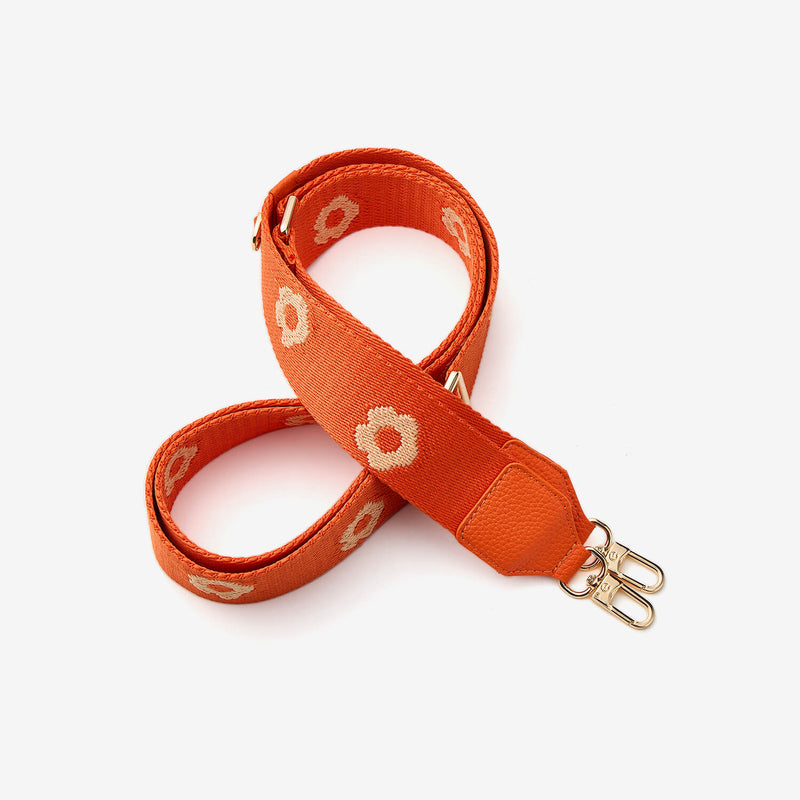 Adjustable Flower Webbing Crossbody Strap-Custype