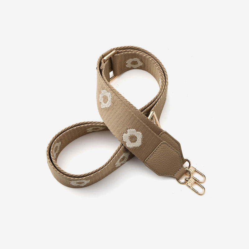 調節可能なフラワークロスボディストラップ