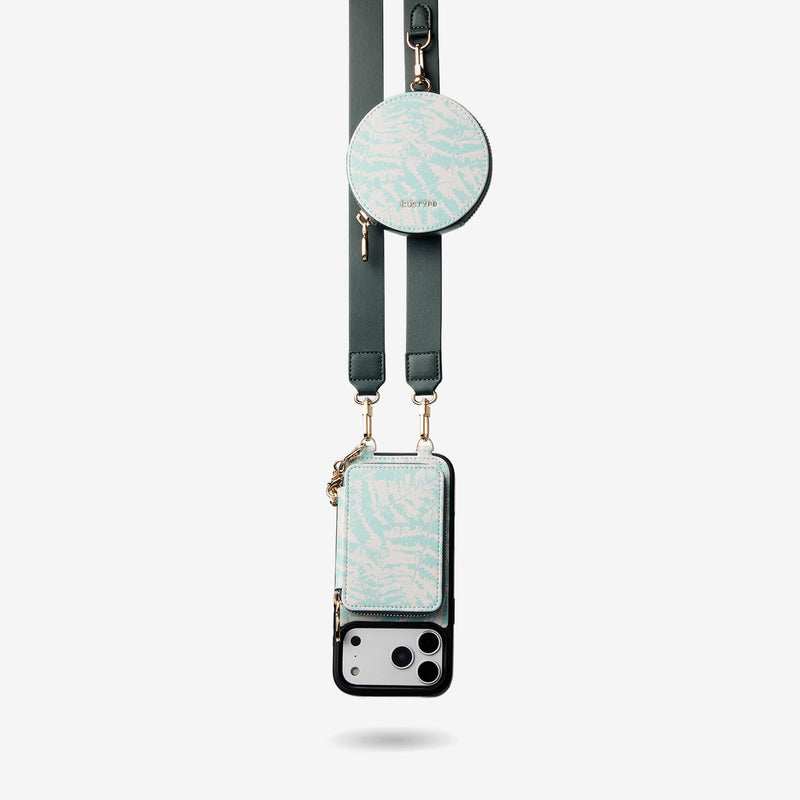 Jasmine- Nature Theme Designer iPhone Crossbody Case with Card Holder-Custype