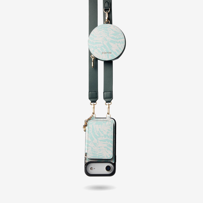 Jasmine- Nature Theme Designer iPhone Crossbody Case with Card Holder-Custype