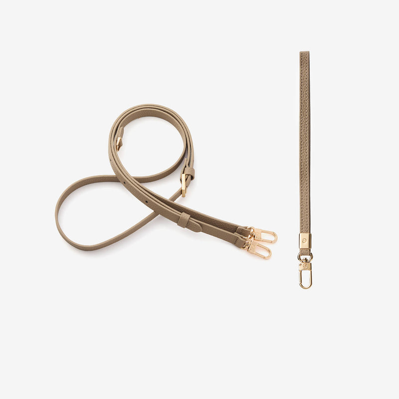 crossbody phone strap taupe