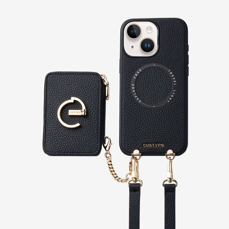 Original Design Set- Detachable Magsafe Crossbody Wallet Phone Case Set For Travel-Custype