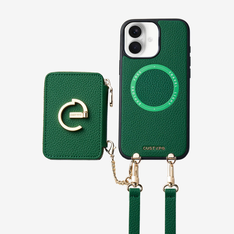 Original Design Set- Detachable Magsafe Crossbody Wallet Phone Case Set For Travel-Custype