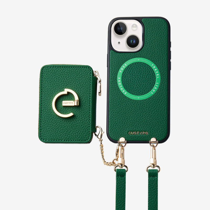Original Design Set- Detachable Magsafe Crossbody Wallet Phone Case Set For Travel-Custype