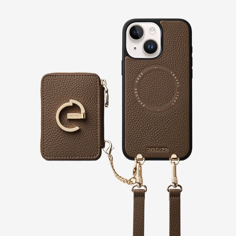 Original Design Set- Detachable Magsafe Crossbody Wallet Phone Case Set For Travel-Custype