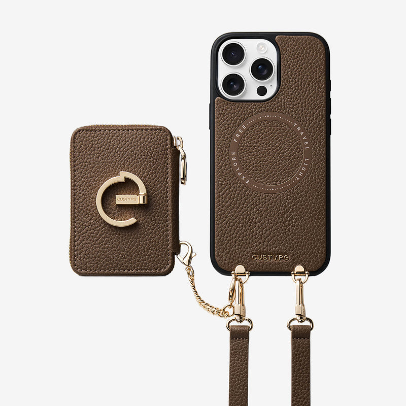 Original Design Set- Detachable Magsafe Crossbody Wallet Phone Case Set For Travel-Custype