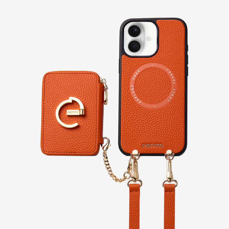 Original Design Set- Detachable Magsafe Crossbody Wallet Phone Case Set For Travel-Custype