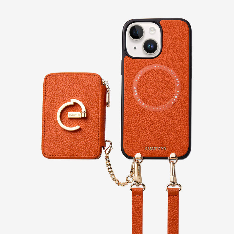 Original Design Set- Detachable Magsafe Crossbody Wallet Phone Case Set For Travel-Custype